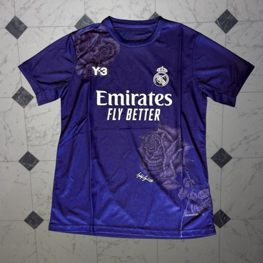 Y-3 Adidas Real Madrid 2023/24 Special Edition Jersey Dark Purple Size M